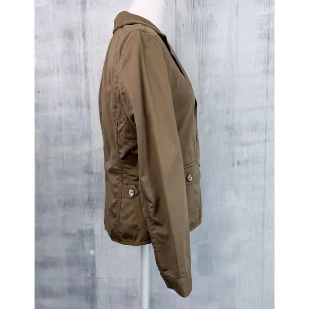 J Jill Blazer Women's S Long Sleeves Pockets 100% Cotton Button Jacket (NWT)